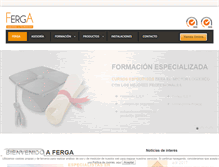 Tablet Screenshot of fergaformacion.com